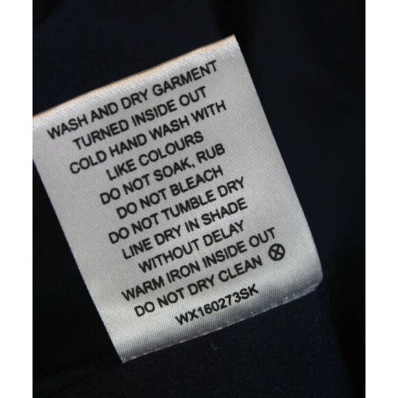 TY-LR Navy Blue High Low Cotton Skirt Small NWT - Picture 7 of 9